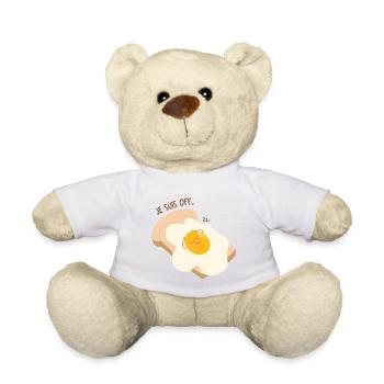 Ei schläft - Teddy - Weiß - Vorne