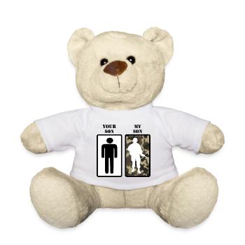 Your Son My Son- Soldier Soldat Army Sohn - Teddy - Weiß - Vorne