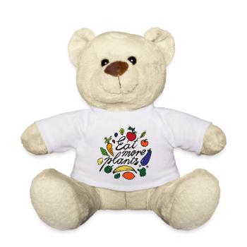 Esst mehr Gemüse Bunt - Teddy - Weiß - Vorne