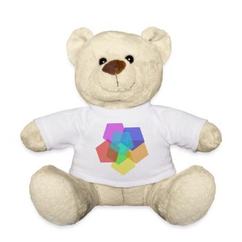 Colorful - Teddy Bear - white - Front