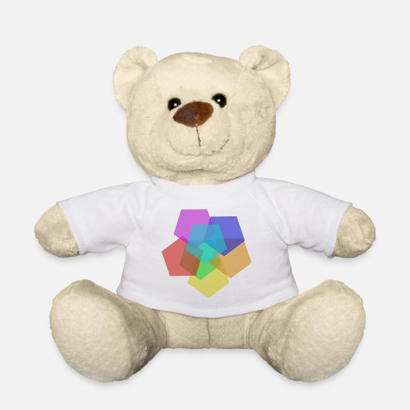 Bunt - Teddy - Weiß