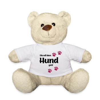 Die Mit Dem Hund Geht - Edition Colored Paw - Teddy - Weiß - Vorne
