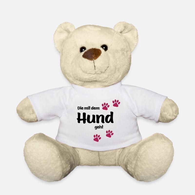 Die Mit Dem Hund Geht - Edition Colored Paw - Teddy - Weiß