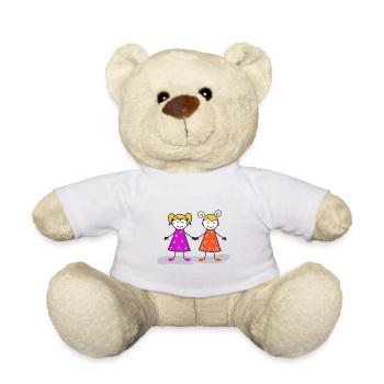 girlfriends - Teddy Bear - white - Front