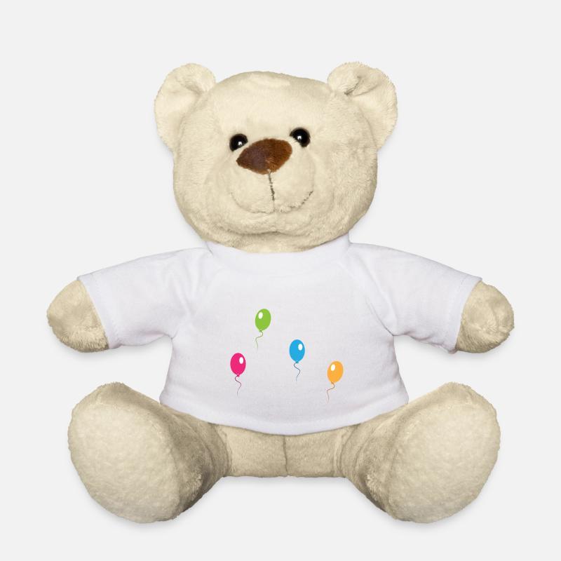 Luftballons - Teddy - Weiß