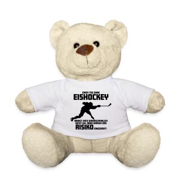 Eishockey Icehockey Bullen, die Roten - Teddy - Weiß - Vorne