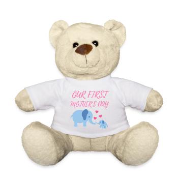 unser erster Muttertag - Teddy - Weiß - Vorne