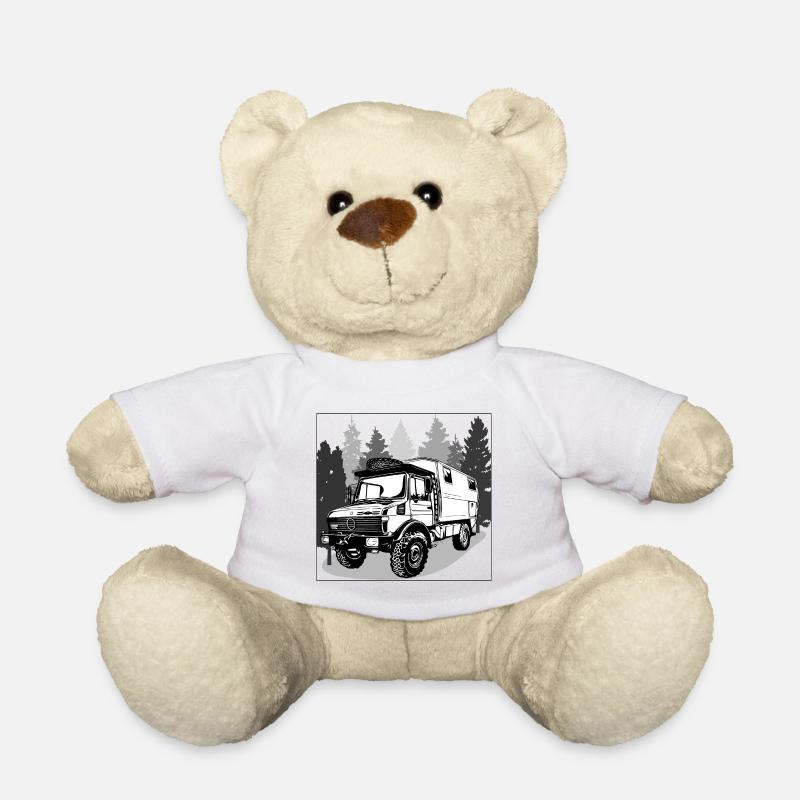 Camping - Unimog - Adventure - Oldtimer - Teddy - Weiß