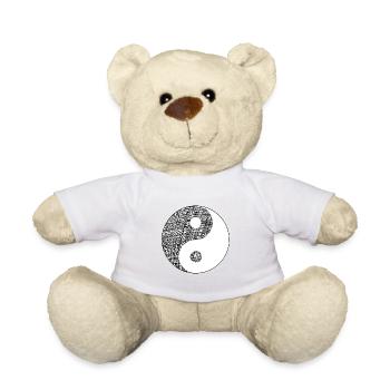 yin yang - Teddy - Weiß - Vorne