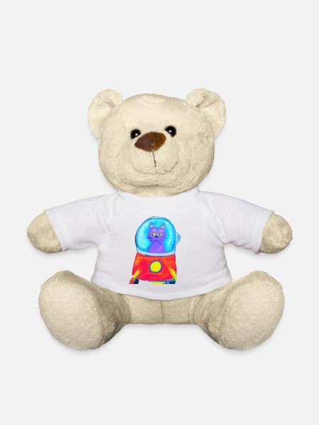 Cat In Space - Nounours - blanc