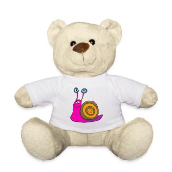 Drôle d’escargot - Nounours - blanc - Devant