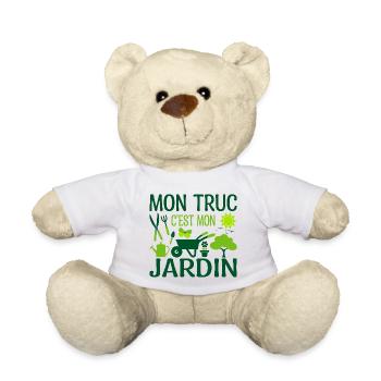 Mon Truc C'est Mon Jardin | Cadeau - Nounours - blanc - Devant