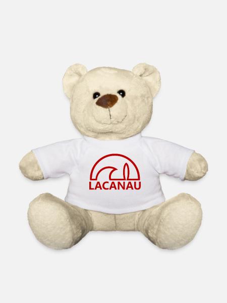 Lacanau soleil planche de surf rouge minimaliste - Nounours - blanc