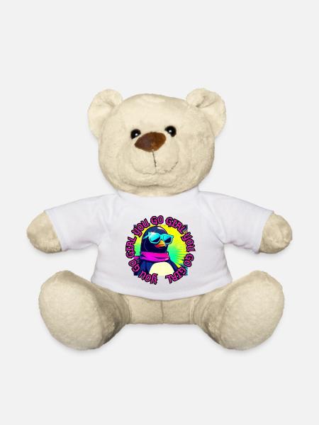 You Go Girl! - Teddy Bear - white