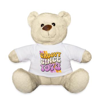 Groovy seit 1973 Retro Vintage Geburtstag Geschenk - Teddy - Weiß - Vorne
