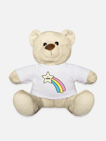 I Tried Sarcasm - Teddy Bear - white