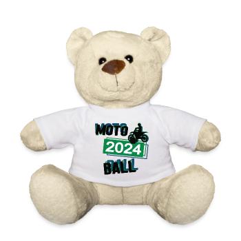 Motoball Spieler Team Turnier Mannschaft in 2024 - Teddy - Weiß - Vorne