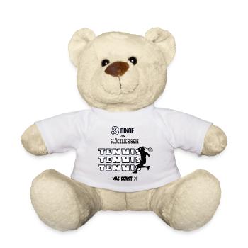 Tennis Was Sonst Spieler Liebhaber Tennisspieler - Teddy - Weiß - Vorne