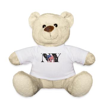 NY-ELEPHANT - Teddy Bear - white - Front