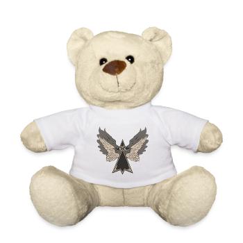 hermine bretonne aile breton bzh symbole breizh br - Nounours - blanc - Devant