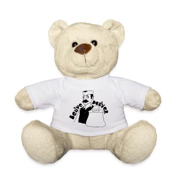 BELIVE DELIVER - Teddy Bear - white - Front