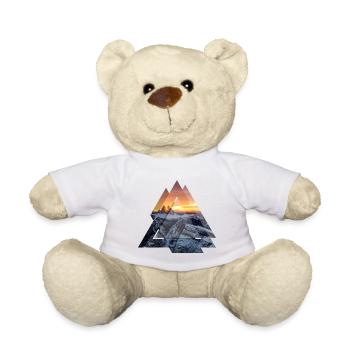 Dreieck Geometrie Dolomiten Berglandschaft - Teddy - Weiß - Vorne