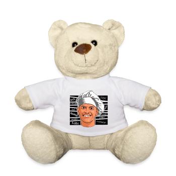 Koch in vielen Sprachen (schwarz) - Teddy - Weiß - Vorne