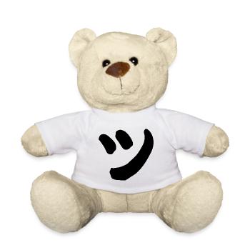 Smily Character Keyboard, Men Women Japan Geek - Teddy Bear - white - Front