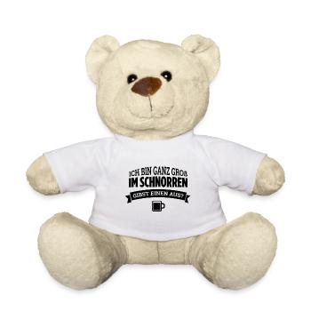 Ganz groß im Schnorren - Teddy - Weiß - Vorne