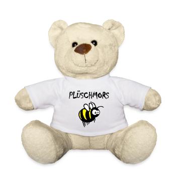 Plüschmors, Hummel, Plattdeutsch - Teddy - Weiß - Vorne