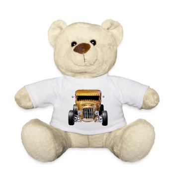 Car - Classic car - Teddy Bear - white - Front
