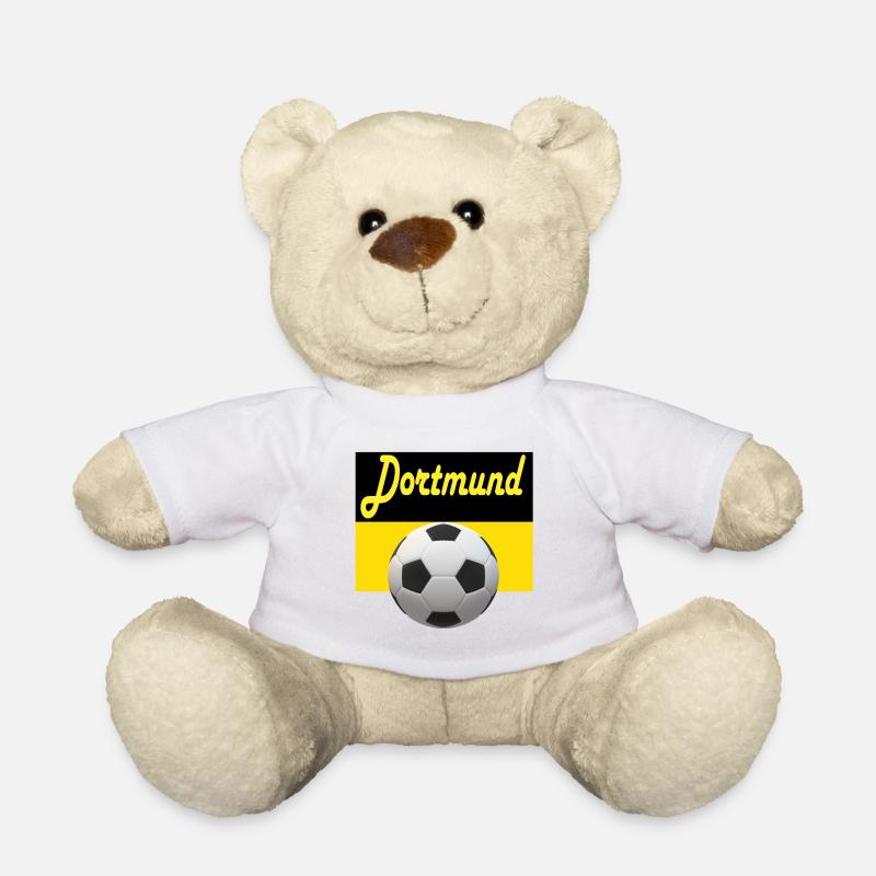 Dortmund Fussball Design - Teddy - Weiß