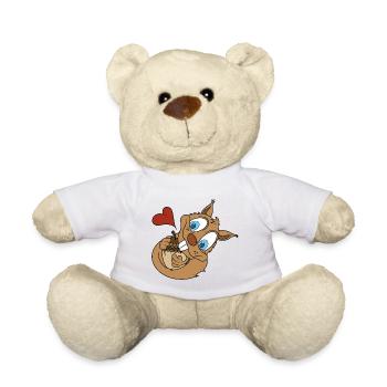 Nuss-Liebe - Teddy - Weiß - Vorne