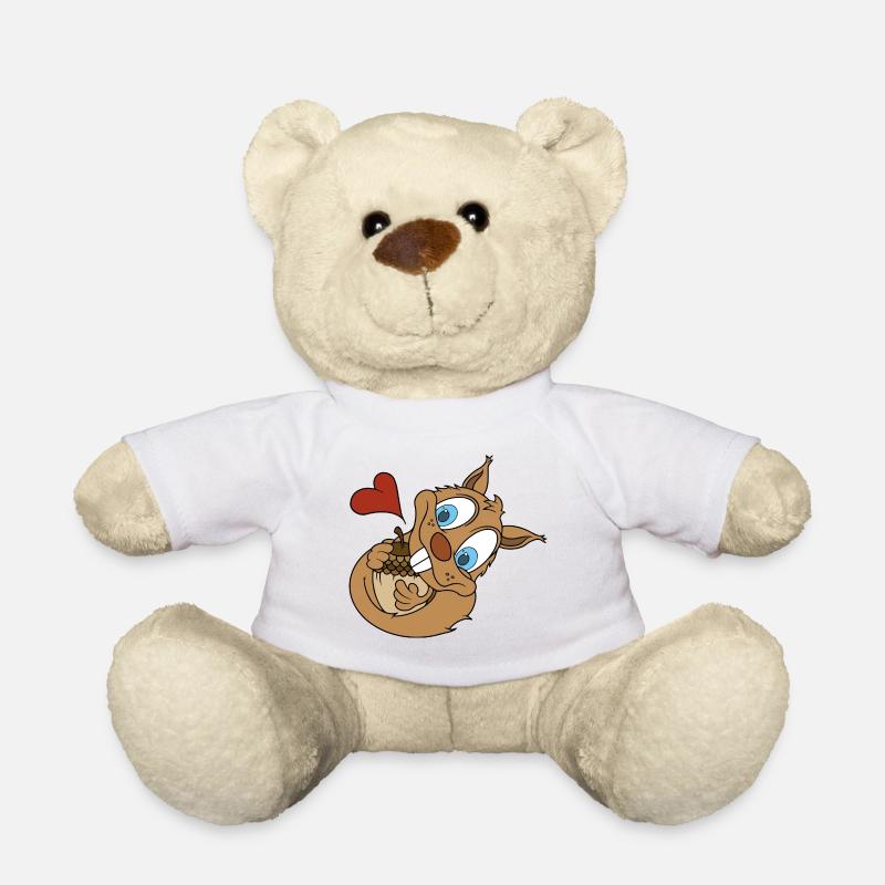 Nuss-Liebe - Teddy - Weiß