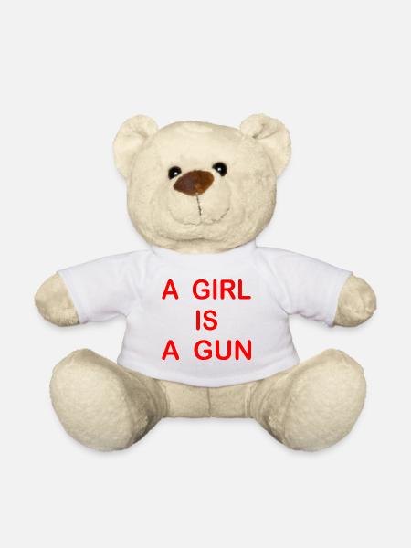 A girl is a gun - Teddy - Weiß