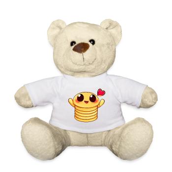 Crêpe au coeur - Nounours - blanc - Devant