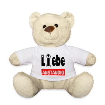 lebe anständig II - Teddy - Weiß - Vorne