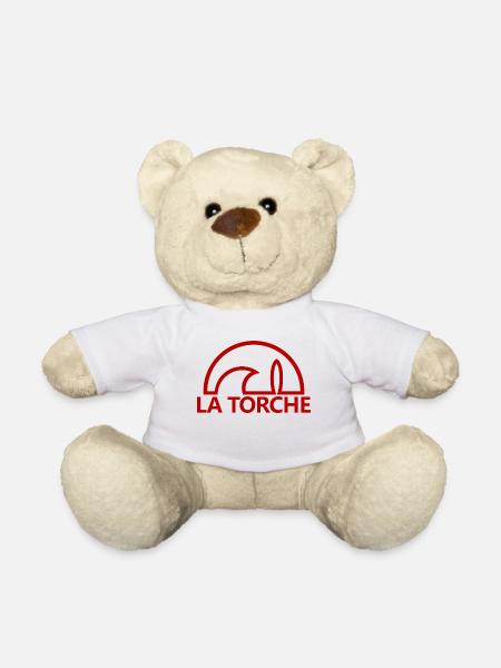 La Torche soleil minimalistisches rotes Surfbrett - Teddy - Weiß