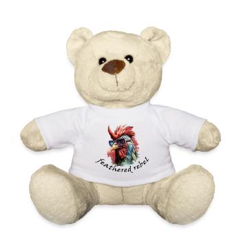 Feathered Rebel - Teddy Bear - white - Front