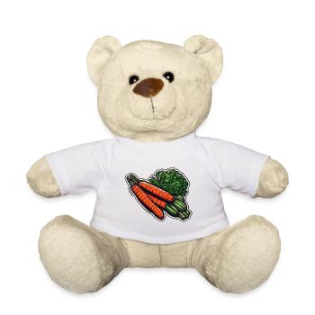 Food / Vegetables / Market / Vitamins / Design - Teddy Bear - white - Front