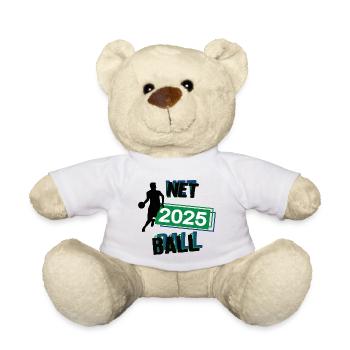 Netball Spieler Team Turnier Mannschaft in 2025 - Teddy - Weiß - Vorne