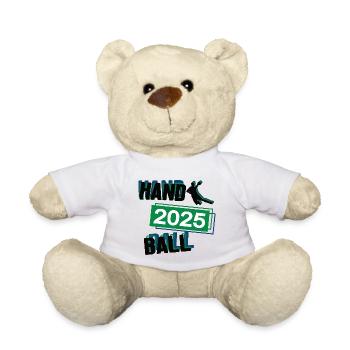 Handball Spieler Team Turnier Mannschaft in 2025 - Teddy - Weiß - Vorne