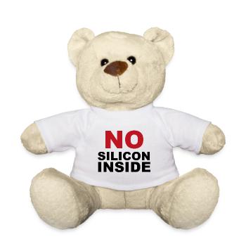 No Silicon Inside - Teddy - Weiß - Vorne