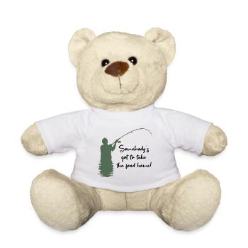 pêcheur à la ligne - Nounours - blanc - Devant