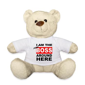 Je suis le vrai patron, le vrai patron, le couple, le couple - Nounours - blanc - Devant