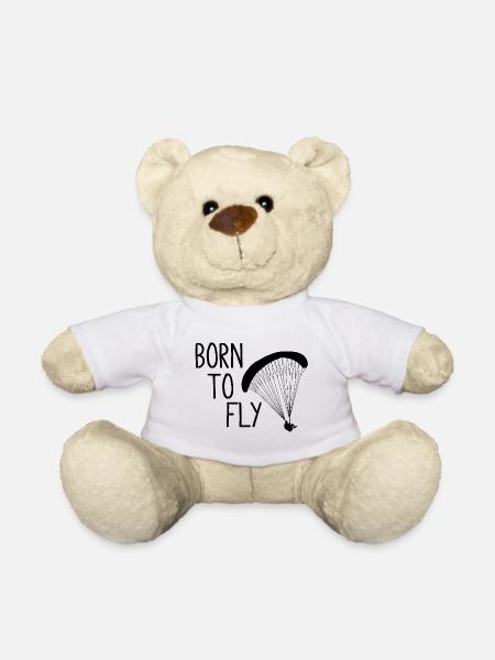 Born to fly - Nounours - blanc