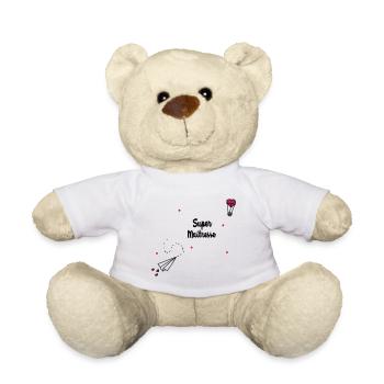 Super maîtresse - Nounours - blanc - Devant