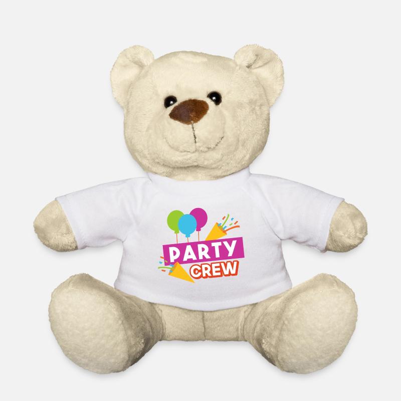 PARTY CREW - Teddy Bear - white