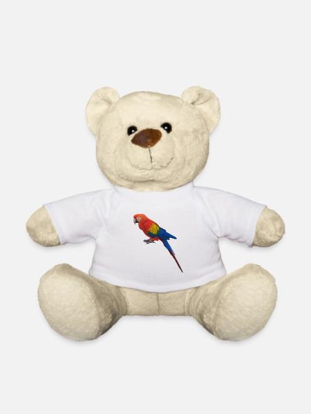 Papagei Design - Teddy - Weiß