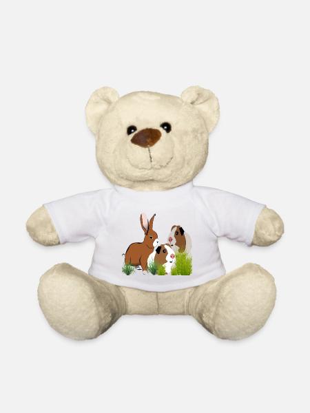 Meerschweinchen Hase Design - Teddy - Weiß